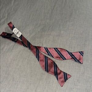 Brooks Brothers Pink and Blue Silk Bow Tie
